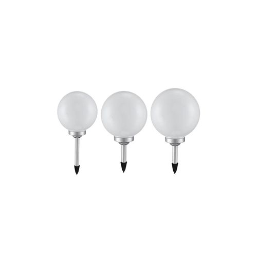 4260436770960 - Etc-shop - 3er Set led Außen Solar Kugel Leuchten Garten Beleuchtung Rasen Blumenbeet Steck Lampen 20 25 und 30 cm 4260436770960 - Etc-shop - 3er Set led Außen Solar Kugel Leuchten Garten Beleuchtung Rasen Blumenbeet Steck Lampen 20 25 und 30 cm