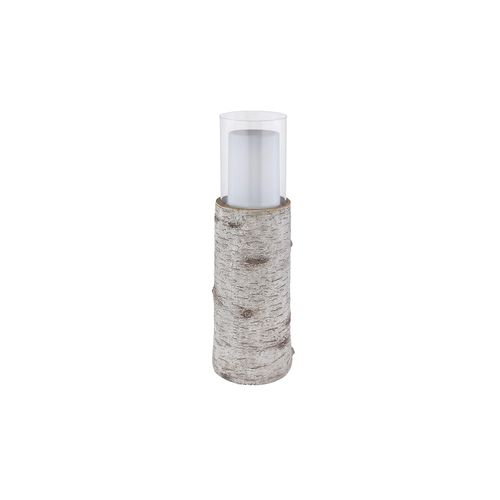 9007371476725 - Led Solarleuchte Außenleuchte Solarlampe Gartenleuchte Tischleuchte Terrassenlampe Holzoptik weiß Kunststoff Glas Akku inkl 6-8h 1200K h 435 cm 9007371476725 - Led Solarleuchte Außenleuchte Solarlampe Gartenleuchte Tischleuchte Terrassenlampe Holzoptik weiß Kunststoff Glas Akku inkl 6-8h 1200K h 435 cm
