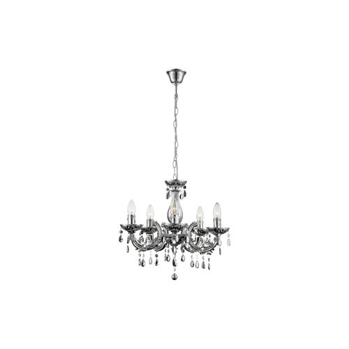 9007371491391 - - Kronleuchter Kristall Hängeleuchte 5-flammig Pendelleuchte Wohnzimmer Chrom Acryldekor 5x E14 DxH 44x128 cm 9007371491391 - - Kronleuchter Kristall Hängeleuchte 5-flammig Pendelleuchte Wohnzimmer Chrom Acryldekor 5x E14 DxH 44x128 cm