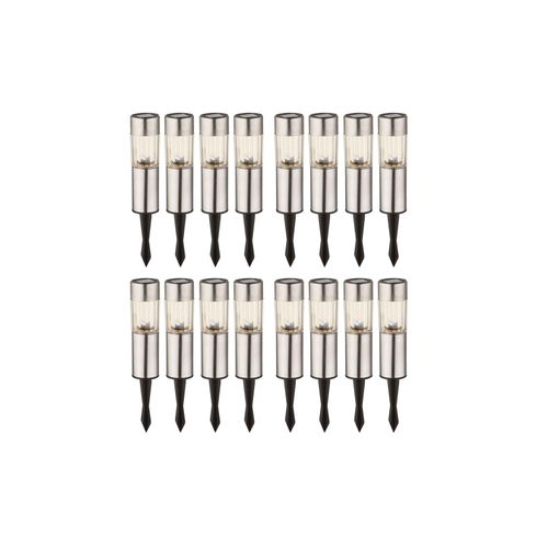 9007371544059 - 16 LED Edelstahl Solarlampen für den Außenbereich 9007371544059 - 16 LED Edelstahl Solarlampen für den Außenbereich