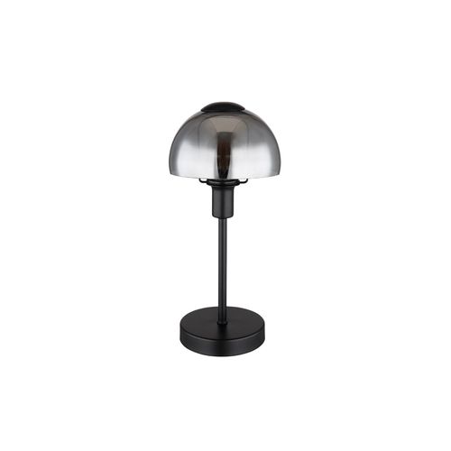 9007371482245 - - Tischlampe Tischleuchte Beistellleuchte Leselampe Schreibtischleuchte Touchbedienung Metall Glas Rauchoptik E14 Fassung DxH 15x32cm