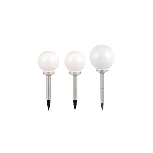 4059157078918 - Etc-shop - 3x led Solar Steck Lampen Kugel Garten Leuchten Terrassen Außen Strahler Durchmesser 2x 15 cm 1x 10 cm 4059157078918 - Etc-shop - 3x led Solar Steck Lampen Kugel Garten Leuchten Terrassen Außen Strahler Durchmesser 2x 15 cm 1x 10 cm
