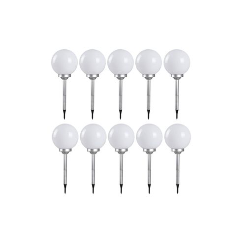 4059157086678 - Etc-shop - 10er Set led Solar Außen Kugel Erdspieß Steck Leuchten Garten Balkon Lampen weiß 4059157086678 - Etc-shop - 10er Set led Solar Außen Kugel Erdspieß Steck Leuchten Garten Balkon Lampen weiß