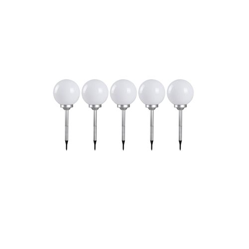 4059157086647 - Etc-shop - 5er Set led Solar Außen Steck Lampen Kugel Grundstück Erdspieß Leuchten weiß 4059157086647 - Etc-shop - 5er Set led Solar Außen Steck Lampen Kugel Grundstück Erdspieß Leuchten weiß