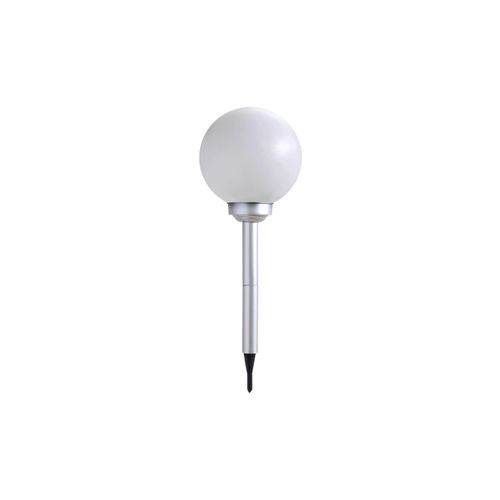 4059157236431 - Etc-shop - led Solar Garten Steck Lampe Terrassen Beleuchtung Außen Erdspieß Kugel Leuchte weiß silber 3775-24