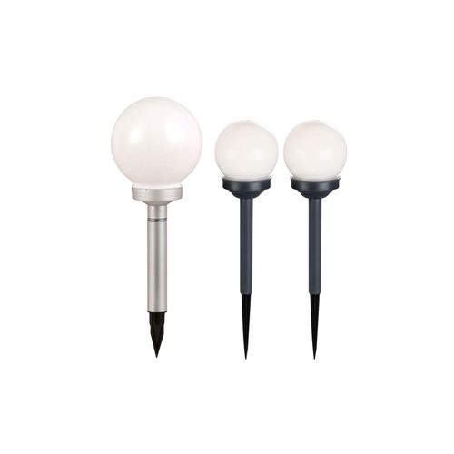 4059157084629 - Etc-shop - 3er Set led Solar Kugel Lampen Terrassen Steck Strahler Garten Außen Beleuchtung Erdspieß Leuchten 4059157084629 - Etc-shop - 3er Set led Solar Kugel Lampen Terrassen Steck Strahler Garten Außen Beleuchtung Erdspieß Leuchten