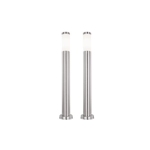 9007371565610 - 2er Set Stehleuchten Edelstahl H 80 cm BOSTON 9007371565610 - 2er Set Stehleuchten Edelstahl H 80 cm BOSTON