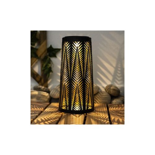 4059157170025 - Etc-shop - Solarlampe Tisch aussen Solarlicht Tisch für Außen Solar Laterne Balkon schwarz Säule mit Lichteffekt goldenes Innere1x led warmweiß h 4059157170025 - Etc-shop - Solarlampe Tisch aussen Solarlicht Tisch für Außen Solar Laterne Balkon schwarz Säule mit Lichteffekt goldenes Innere1x led warmweiß h