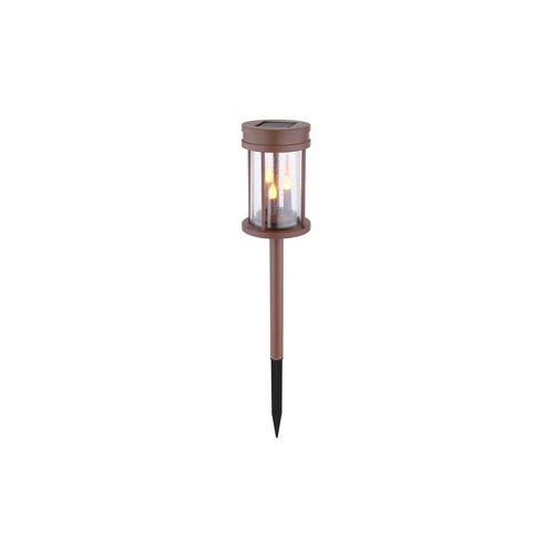 9007371544738 - LED Solarleuchte Feuer-Effekt rostfarben 3in1 12 cm 9007371544738 - LED Solarleuchte Feuer-Effekt rostfarben 3in1 12 cm