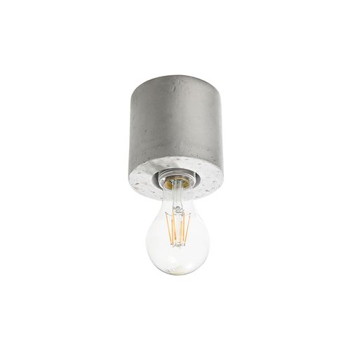 4059157158047 - Etc-shop - Beton Deckenleuchte Deckenlampe Industrial Wohnzimmer Lampenfassung Beton ohne Lampenschirm grau 1x E27 DxH 10x10 cm