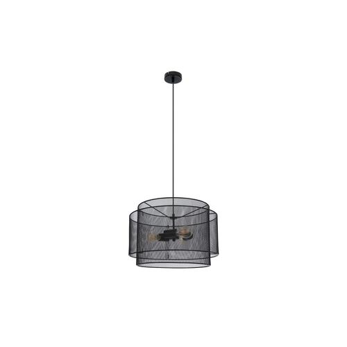 4059157180345 - Etc-shop - Hängelampe Pendellampe schwarz Hängeleuchte Gitter rund Industriell Esszimmer Metall 3x E27 Fassungen DxH 45x120 cm 4059157180345 - Etc-shop - Hängelampe Pendellampe schwarz Hängeleuchte Gitter rund Industriell Esszimmer Metall 3x E27 Fassungen DxH 45x120 cm