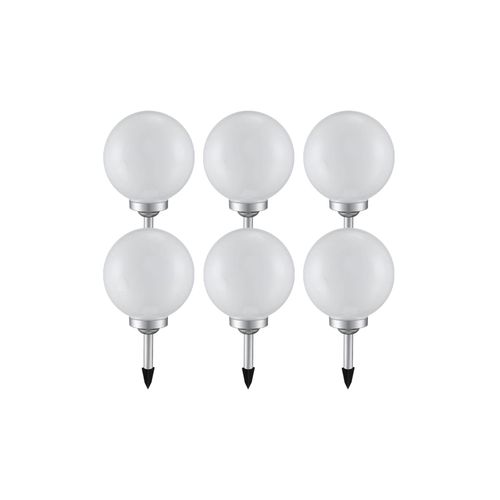 4059157353381 - Etc-shop - Solarleuchte Kugel Garten led Gartendeko Solarkugel für Außen 20 cm Kugelleuchte Solar Leuchtdauer ca 6-8 Stunden h 62 cm 6er Set