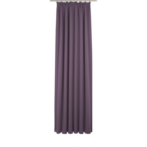 4004567456429 - Vorhang WIRTH Uni Collection Gardinen Gr 405 cm Kräuselband 142 cm lila (aubergine) Kräuselband nach Maß