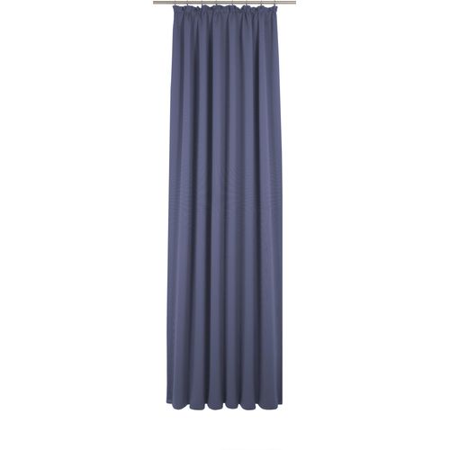 4004567462895 - Vorhang WIRTH Uni Collection Gardinen Gr 395 cm Kräuselband 142 cm blau (royalblau) Kräuselband nach Maß