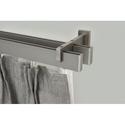 9002777153379 - Innenlaufschiene GARESA FLAT Gardinenstangen Gr L 280 cm 1 St 2 läufig silberfarben (vernickelt) Gardinenschienen Rechteckprofil Wandmontage perfekter Lauf modern verlängerbar 9002777153379 - Innenlaufschiene GARESA FLAT Gardinenstangen Gr L 280 cm 1 St 2 läufig silberfarben (vernickelt) Gardinenschienen Rechteckprofil Wandmontage perfekter Lauf modern verlängerbar