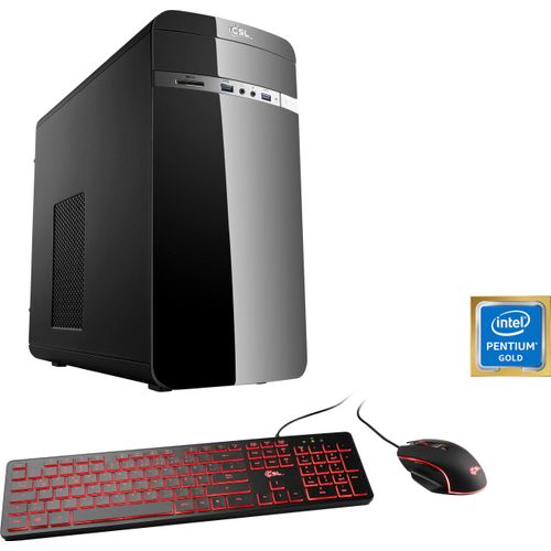 4061474117935 - CSL PC Speed V1180 Computer Intel Pentium Gold G6400 2× 4000 MHz inkl Hyper-Threading Gr Microsoft Windows 11 Home (64 Bit) 16 GB RAM 500 GB SSD schwarz Einzel-PCs