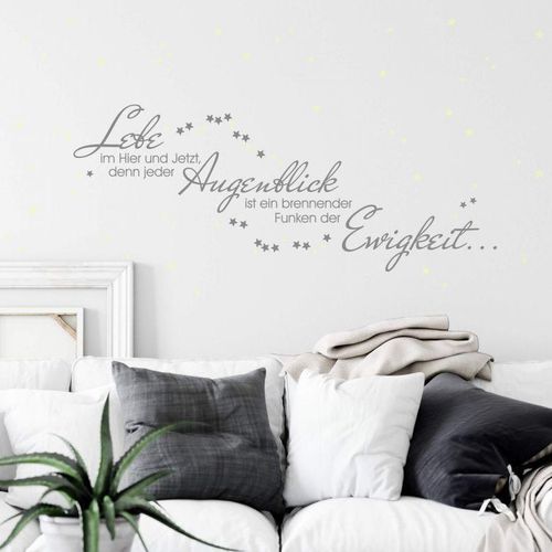 4063129099412 - Wandtattoo WALL-ART Leuchtspruch inkl Leuchtsterne Wandtattoos Gr B H T 180 cm x 70 cm x 01 cm Leuchtspruch inkl Leuchtsterne bunt (leuchtfarbe) Wandtattoos Wandsticker selbstklebend entfernbar