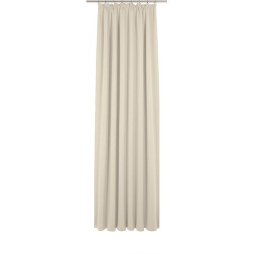 4004567447748 - Vorhang WIRTH Uni Collection Gardinen Gr 365 cm Kräuselband 142 cm beige (naturweiß) Kräuselband nach Maß