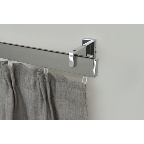 9002777151931 - Innenlaufschiene GARESA FLAT Gardinenstangen Gr L 400 cm 1 St 1 läufig silberfarben (vernickelt chromfarben) Gardinenschienen Rechteckprofil Wandmontage perfekter Lauf modern verlängerbar 9002777151931 - Innenlaufschiene GARESA FLAT Gardinenstangen Gr L 400 cm 1 St 1 läufig silberfarben (vernickelt chromfarben) Gardinenschienen Rechteckprofil Wandmontage perfekter Lauf modern verlängerbar
