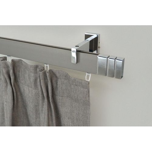 9002777154314 - Gardinenstange GARESA FLAT Gardinenstangen Gr L 440 cm 1 St 1 läufig silberfarben (vernickelt chromfarben) Kinder Gardinenstangen für Rechteckprofil Wandmontage perfekter Lauf modern verlängerbar 9002777154314 - Gardinenstange GARESA FLAT Gardinenstangen Gr L 440 cm 1 St 1 läufig silberfarben (vernickelt chromfarben) Kinder Gardinenstangen für Rechteckprofil Wandmontage perfekter Lauf modern verlängerbar