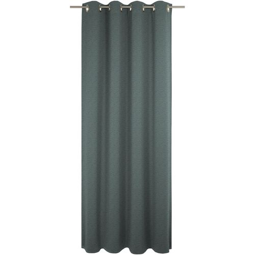 4004567443979 - Vorhang WIRTH Torbole Gardinen Gr 375 cm Ösen 132 cm blau (petrol) Ösen nach Maß