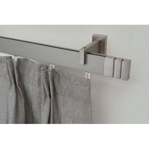 9002777154499 - Gardinenstange GARESA FLAT Gardinenstangen Gr L 230 cm 1 St 1 läufig silberfarben (vernickelt) Kinder Gardinenstangen für Rechteckprofil Wandmontage perfekter Lauf modern verlängerbar 9002777154499 - Gardinenstange GARESA FLAT Gardinenstangen Gr L 230 cm 1 St 1 läufig silberfarben (vernickelt) Kinder Gardinenstangen für Rechteckprofil Wandmontage perfekter Lauf modern verlängerbar