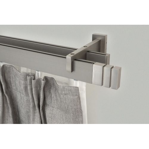 9002777155465 - Gardinenstange GARESA FLAT Gardinenstangen Gr L 420 cm 1 St 2 läufig silberfarben (vernickelt) Kinder Gardinenstangen für Rechteckprofil Wandmontage perfekter Lauf modern verlängerbar 9002777155465 - Gardinenstange GARESA FLAT Gardinenstangen Gr L 420 cm 1 St 2 läufig silberfarben (vernickelt) Kinder Gardinenstangen für Rechteckprofil Wandmontage perfekter Lauf modern verlängerbar