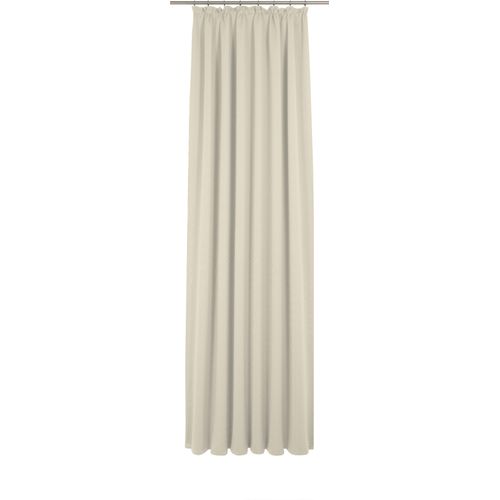 4004567447717 - Vorhang WIRTH Uni Collection Gardinen Gr 335 cm Kräuselband 142 cm beige (naturweiß) Kräuselband nach Maß