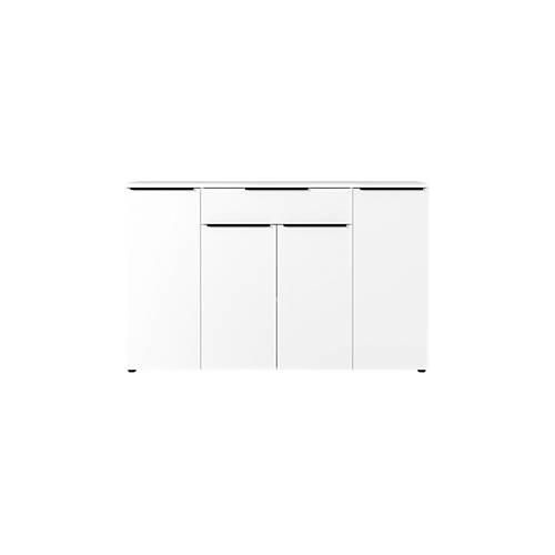 4005949437401 - GERMANIA GW-Mailand Sideboard Spanplatte 5 Fachböden 1610 x 400 x 1010 mm Weiß