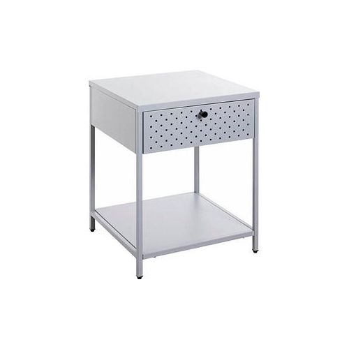 4001070521477 - Konsole Nachttisch Metall grau 400 x 400 x 530 cm 4001070521477 HAKU Möbel 4001070521477 - Konsole Nachttisch Metall grau 400 x 400 x 530 cm 4001070521477 HAKU Möbel