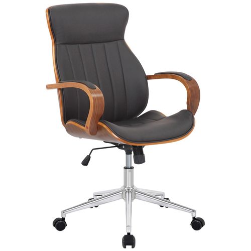 4251756446475 - Bürostuhl Melilla Kunstleder I Ergonomischer Stuhl I Komfortables Sitzen I 360 Drehfunktion Wippfunktion I Für Arbeit Und Home-Office