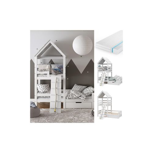 4066731052424 - VitaliSpa Spielturmbett Kinderbett Spielbett Teddy Weiß modern 208x235 cm Massivholz Kinderzimmer Lattenrost Bett Schublade Matratze Abenteuerbett Kletterbett 4066731052424 - VitaliSpa Spielturmbett Kinderbett Spielbett Teddy Weiß modern 208x235 cm Massivholz Kinderzimmer Lattenrost Bett Schublade Matratze Abenteuerbett Kletterbett