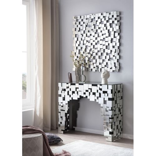 4251744807561 - Wandspiegel SALESFEVER Spiegel Gr B H T 102 cm x 100 cm x 25 cm silberfarben (silber verspiegelt) Wandspiegel Spiegel Mosaikdesign aus Spiegelglasquadraten 4251744807561 - Wandspiegel SALESFEVER Spiegel Gr B H T 102 cm x 100 cm x 25 cm silberfarben (silber verspiegelt) Wandspiegel Spiegel Mosaikdesign aus Spiegelglasquadraten