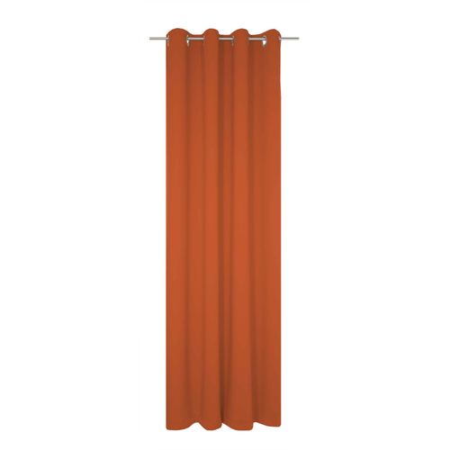 4004567411596 - Vorhang WIRTH Dim out Gardinen Gr 395 cm Ösen 142 cm orange (terra) Ösen nach Maß