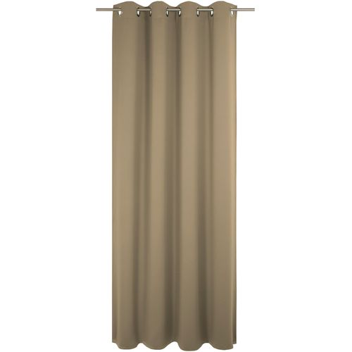 4004567422394 - Vorhang WIRTH Dim out Gardinen Gr 395 cm Ösen 142 cm grau (taupe) Ösen nach Maß