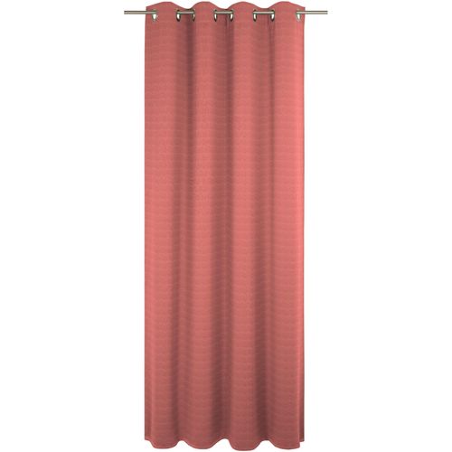 4004567467616 - Vorhang WIRTH Uni Collection light Gardinen Gr 255 cm Ösen 142 cm rot Ösen nach Maß