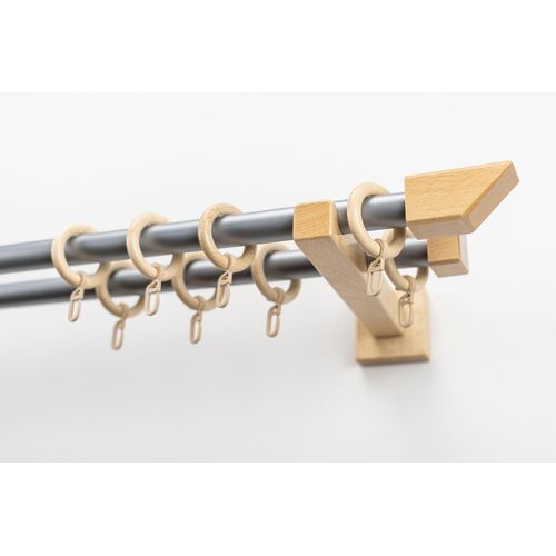 9002777422758 - Gardinenstange GARESA CUBUS Gardinenstangen Gr L 340 cm Ø 20 mm 2 läufig beige (natur chromfarben) Gardinenstangen nach Maß Vorhanggarnitur verlängerbar Endknopf abgeschrägt mit Ringe 9002777422758 - Gardinenstange GARESA CUBUS Gardinenstangen Gr L 340 cm Ø 20 mm 2 läufig beige (natur chromfarben) Gardinenstangen nach Maß Vorhanggarnitur verlängerbar Endknopf abgeschrägt mit Ringe