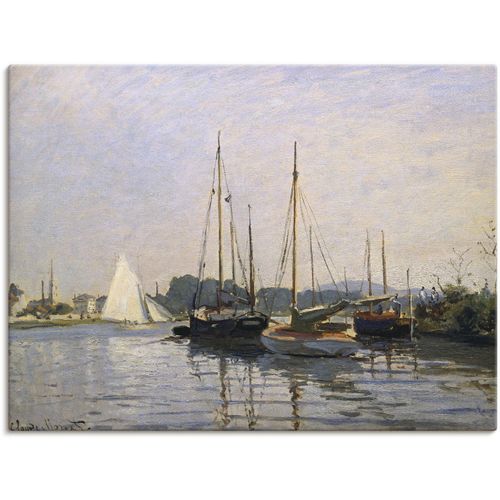 4055327687935 - Wandbild ARTLAND Segelboote in Argenteuil Gegen 1872 73 Bilder Gr B H 120 cm x 90 cm Leinwandbild Boote & Schiffe 1 St blau Bild Poster Bilder als Leinwandbild Wandaufkleber oder in versch Größen