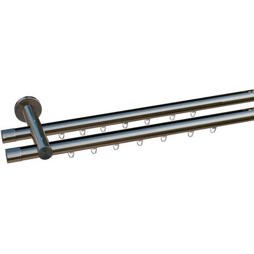 4068585004598 - Gardinenstange INDEKO Consul Gardinenstangen Gr L 430 cm Ø 20 mm 2 läufig silberfarben (edelstahlfarben) Gardinenstangen nach Maß Innenlauf Komplett-Set inkl Gleitern und Montagematerial 4068585004598 - Gardinenstange INDEKO Consul Gardinenstangen Gr L 430 cm Ø 20 mm 2 läufig silberfarben (edelstahlfarben) Gardinenstangen nach Maß Innenlauf Komplett-Set inkl Gleitern und Montagematerial