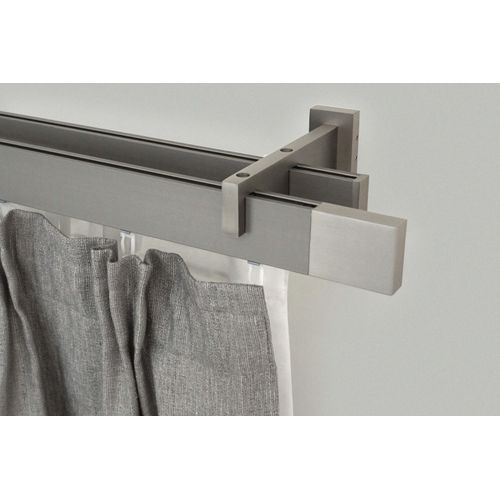 9002777156837 - Gardinenstange GARESA FLAT Gardinenstangen Gr L 230 cm 1 St 2 läufig silberfarben (vernickelt) Kinder Gardinenstangen für Rechteckprofil Wandmontage perfekter Lauf modern verlängerbar 9002777156837 - Gardinenstange GARESA FLAT Gardinenstangen Gr L 230 cm 1 St 2 läufig silberfarben (vernickelt) Kinder Gardinenstangen für Rechteckprofil Wandmontage perfekter Lauf modern verlängerbar