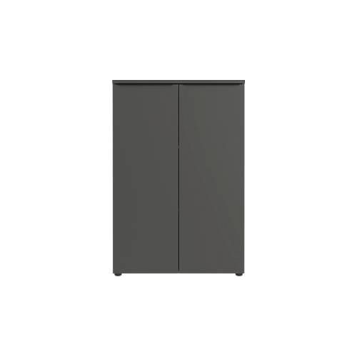 4005949436817 - Aktenschrank Porto 2 Türen und 2 Einlegeböden 3 OH B 810 x T 400 x H 1200 mm graphit