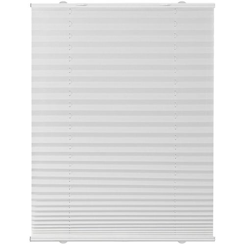 4250434127392 - Plissee ORIGINAL Haftfix Gr 3 weiß (weiß weiß) B60cm H130cm Obermaterial 100% Polyester Plissees Crush-Optik mit Saugnapf