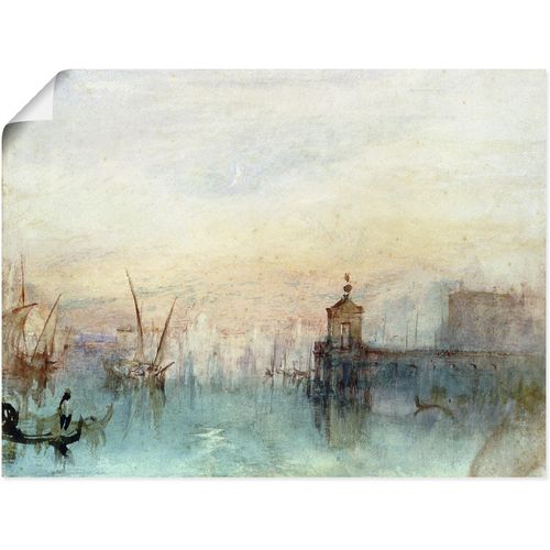 4055327693592 - Wandbild ARTLAND Venedig mit erster Mondsichel Bilder Gr B H 40 cm x 30 cm Poster Gewässer 1 St beige (naturfarben) Bild Poster Bilder als Leinwandbild Wandaufkleber oder in versch Größen
