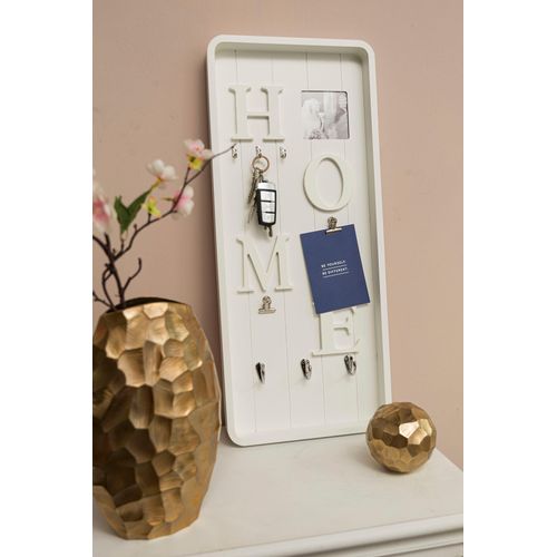 4250965944765 - Memoboard MYFLAIR MÖBEL & ACCESSOIRES Valerina weiß Tafeln weiß Deko Schlüsselbrett mit Klemmen Haken Schriftzug 4250965944765 - Memoboard MYFLAIR MÖBEL & ACCESSOIRES Valerina weiß Tafeln weiß Deko Schlüsselbrett mit Klemmen Haken Schriftzug