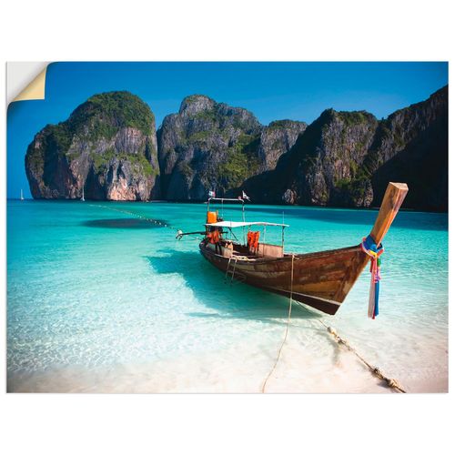 4057738285076 - Wandbild ARTLAND Maya Bay Koh Phi Leh Thailand Bilder Gr B H 40 cm x 30 cm Wandaufkleber - Vinyl Boote & Schiffe Querformat 1 St blau Bild Metallbild Metallbilder Bilder als Alubild Leinwandbild Wandaufkleber oder Poster in versch Größen 4057738285076 - Wandbild ARTLAND Maya Bay Koh Phi Leh Thailand Bilder Gr B H 40 cm x 30 cm Wandaufkleber - Vinyl Boote & Schiffe Querformat 1 St blau Bild Metallbild Metallbilder Bilder als Alubild Leinwandbild Wandaufkleber oder Poster in versch Größen