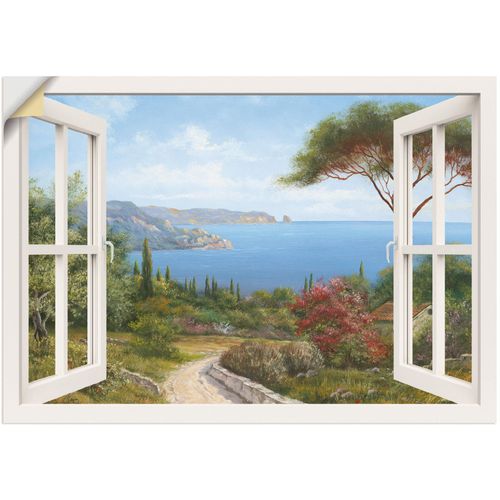 4057738620341 - Wandbild ARTLAND Fensterblick - Haus am Meer I Bilder Gr B H 130 cm x 90 cm Wandaufkleber - Vinyl Fensterblick 1 St weiß Bild Leinwandbild Kunstdrucke Bilder als Leinwandbild Wandaufkleber oder Poster in versch Größen 4057738620341 - Wandbild ARTLAND Fensterblick - Haus am Meer I Bilder Gr B H 130 cm x 90 cm Wandaufkleber - Vinyl Fensterblick 1 St weiß Bild Leinwandbild Kunstdrucke Bilder als Leinwandbild Wandaufkleber oder Poster in versch Größen