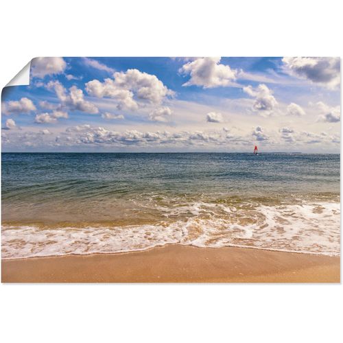 4059745499644 - Wandbild ARTLAND Strandimpression Hörnum Sylt Bilder Gr B H 30 cm x 20 cm Poster Strand 1 St blau Kunstdrucke Bilder als Alubild Leinwandbild Wandaufkleber oder Poster in versch Größen