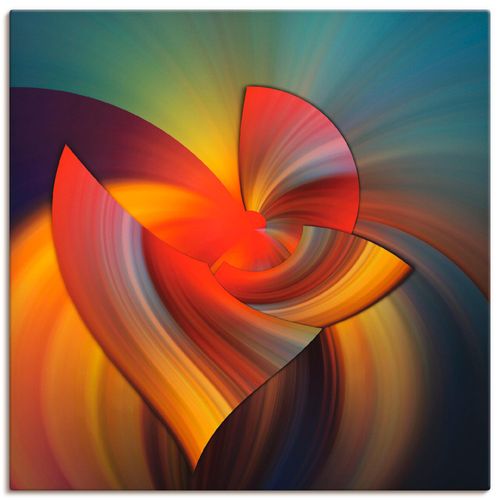 4062144029688 - Wandbild ARTLAND Abstraktes in bunt Bilder Gr B H 30 cm x 30 cm Leinwandbild Muster quadratisch 1 St gelb Bild Poster Bilder als Alubild Leinwandbild Wandaufkleber oder in versch Größen