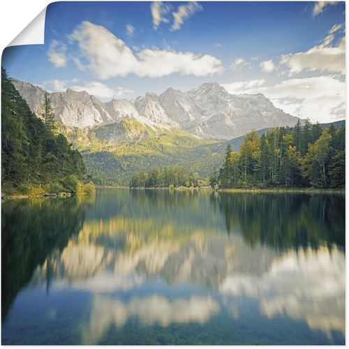 4062144627495 - Wandbild ARTLAND Zugspitze mit Eibsee Bilder Gr B H 40 cm x 40 cm Poster Berge & Alpenbilder quadratisch 1 St beige (naturfarben) Kunstdrucke als Alubild Leinwandbild Wandaufkleber oder Poster in versch Größen 4062144627495 - Wandbild ARTLAND Zugspitze mit Eibsee Bilder Gr B H 40 cm x 40 cm Poster Berge & Alpenbilder quadratisch 1 St beige (naturfarben) Kunstdrucke als Alubild Leinwandbild Wandaufkleber oder Poster in versch Größen