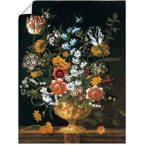 4055327558334 - Wandbild ARTLAND Zwölf Monate Floraler Kalender April Bilder Gr B H 30 cm x 40 cm Poster Arrangements 1 St bunt Bild Poster Bilder als Leinwandbild Wandaufkleber oder in versch Größen
